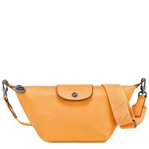 Apricot - Leather Longchamp Le Pliage Xtra XS Crossbody Women Mini Bags | AU7045NW