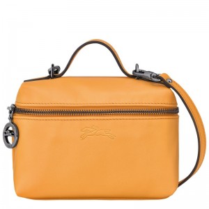 Apricot - Leather Longchamp Le Pliage Xtra XS Vanity Women Mini Bags | AU7096BE