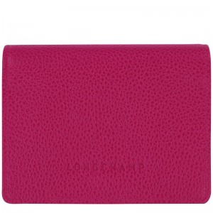 Beetroot - Leather Longchamp Le FoulonnÉ Men Wallets | AU9002YX