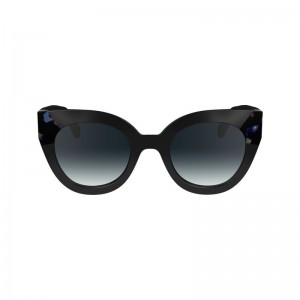 Black/Blue Havana - Acetate Longchamp Women Sunglasses | AU8471YX