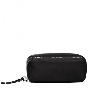 Black - Canvas Longchamp Le Pliage Energy Men Pouches | AU9100QM