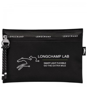 Black - Canvas Longchamp Le Pliage Energy Women Pouches | AU7699EB