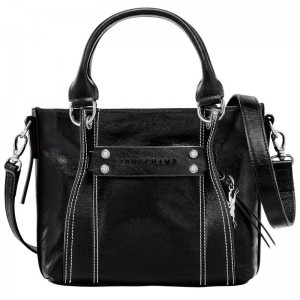 Black - Leather Longchamp 3D S Women Handbag | AU7248ZU