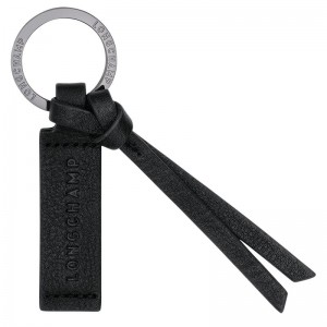 Black - Leather Longchamp 3Ds Men Key Rings | AU9152QM