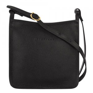 Black - Leather Longchamp Le FoulonnÉ S Women Crossbody Bags | AU7482UZ