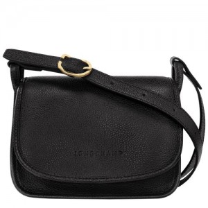 Black - Leather Longchamp Le FoulonnÉ S Women Crossbody Bags | AU7490WN