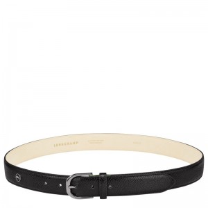 Black - Leather Longchamp Le Pliage Women Belts | AU8365IL