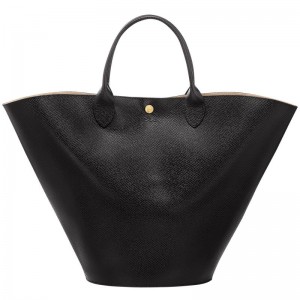 Black - Leather Longchamp Épure XL Tote Women Handbag | AU7263KO