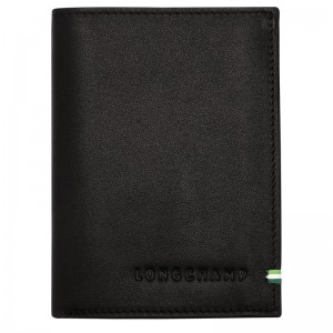 Black - Leather Longchamp sur Seine Men Wallets | AU8989IL