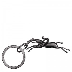 Black - Metal Longchamp Cavalier Men Key Rings | AU9155EB