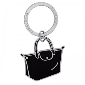 Black - Metal Longchamp Le Pliages Women Key Rings | AU8440HA