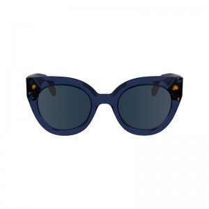 Blue Havana - Acetate Longchamp Women Sunglasses | AU8465SG