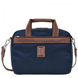 Blue - Recycled canvas Longchamp Boxford S Women Travel Bags | AU8076HA