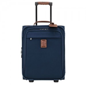 Blue - Recycled canvas Longchamp Boxford S Men Suitcases | AU9245SG