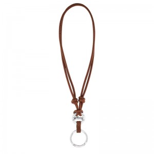 Brown - Leather Longchamp Épure Men Key Rings | AU9139FD