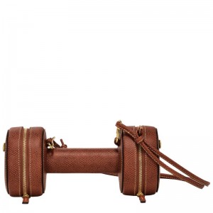 Brown - Leather Longchamp Épure S Women Crossbody Bags | AU7426AH