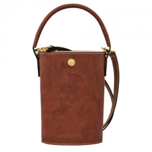 Brown - Leather Longchamp Épure XS Crossbody Women Mini Bags | AU7138FD