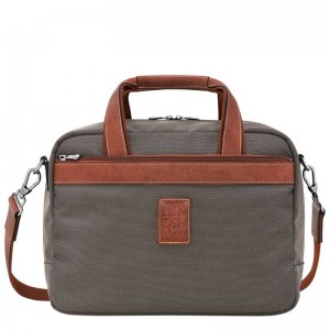 Brown - Recycled canvas Longchamp Boxford S Men Travel Bags | AU9165DF