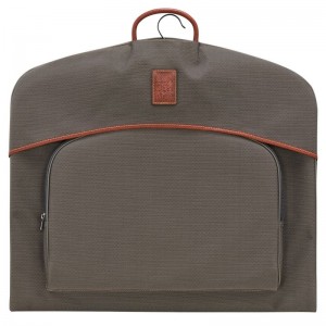 Brown - Recycled canvas Longchamp Boxford Garment cover Men Accessories | AU9268SG