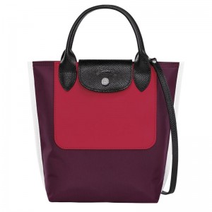 Burgundy - Canvas Longchamp Cabas XS Tote Men Handbag | AU8940TC