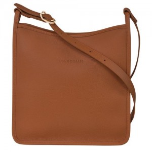 Caramel - Leather Longchamp Le FoulonnÉ M Women Crossbody Bags | AU7475FD