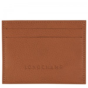 Caramel - Leather Longchamp Le FoulonnÉ Men Card Holder | AU9054YX