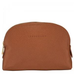 Caramel - Leather Longchamp Le FoulonnÉ Men Pouches | AU9063GS