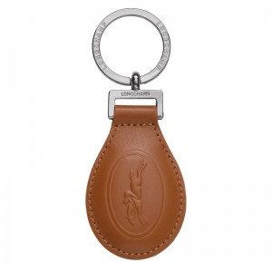 Caramel - Leather Longchamp Le FoulonnÉ Men Key Rings | AU9126MQ