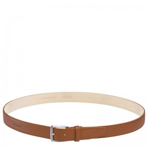 Caramel - Leather Longchamp Le FoulonnÉ Men Belts | AU9295FD