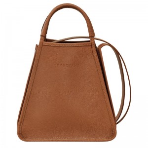 Caramel - Leather Longchamp Le FoulonnÉ S Women Handbag | AU7245JP