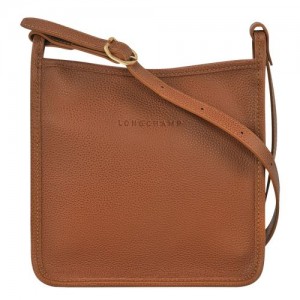 Caramel - Leather Longchamp Le FoulonnÉ S Women Crossbody Bags | AU7481IL