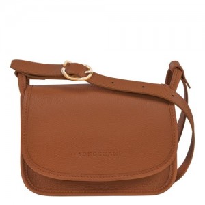 Caramel - Leather Longchamp Le FoulonnÉ S Women Crossbody Bags | AU7489QM