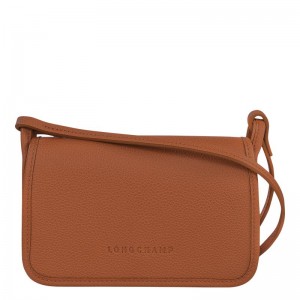 Caramel - Leather Longchamp Le FoulonnÉ XS Clutch Women Pouches | AU7993HA