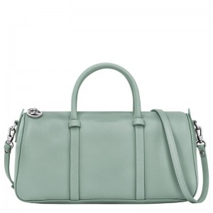 Celadon - Leather Longchamp Daylong M Women Handbag | AU7267FD