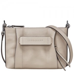 Clay - Leather Longchamp 3D S Women Crossbody Bags | AU7498PJ