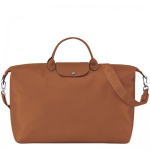 Cognac - Leather Longchamp Le Pliage Xtra S Women Travel Bags | AU8091CT