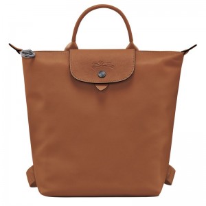 Cognac - Leather Longchamp Le Pliage Xtra S Men Backpacks | AU8849OK