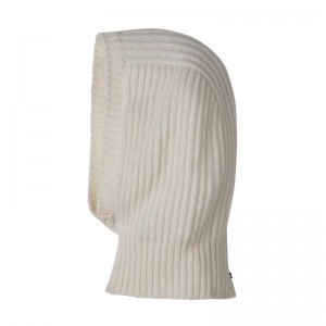 Ecru - Knit Longchamp Balaclava Women Hats | AU8209IL