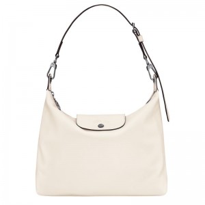 Ecru - Leather Longchamp Le Pliage Xtra M Hobo Women Shoulder Bags | AU7522LI