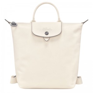 Ecru - Leather Longchamp Le Pliage Xtra S Women Backpacks | AU7659GS