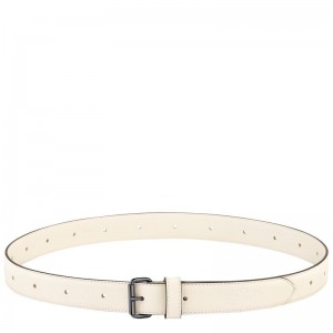 Ecru - Leather Longchamp Le Pliage Xtra Women Belts | AU8379UZ