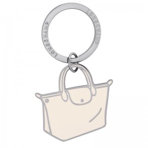 Ecru - Metal Longchamp Le Pliages Women Key Rings | AU8045HA