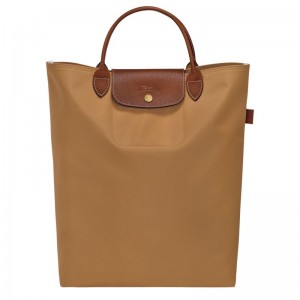 Fawn - Canvas Longchamp Le Pliage Original M Tote Women Handbag | AU7159KO