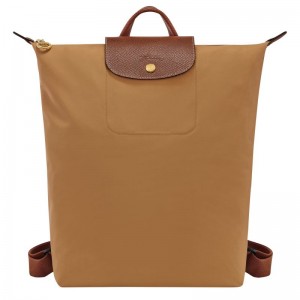 Fawn - Canvas Longchamp Le Pliage Original M Men Backpacks | AU8834UZ