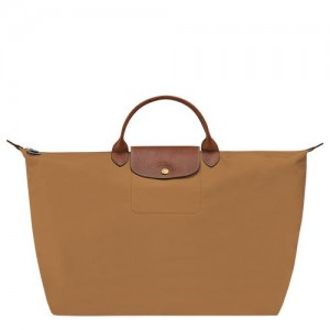 Fawn - Recycled canvas Longchamp Le Pliage Original S Men Travel Bags | AU9190GS