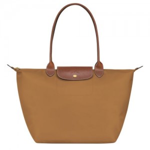 Fawn - Recycled canvas Longchamp Le Pliage Original L Tote Women Shoulder Bags | AU7604SG