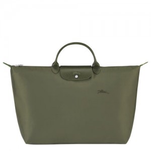 Forest - Recycled canvas Longchamp Le Pliage Green S Women Travel Bags | AU8121OK