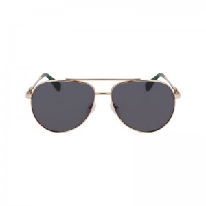 Gold/Green - OTHER Longchamp Women Sunglasses | AU8513HA