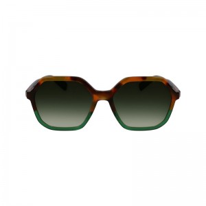 Gold/Olive - Acetate Longchamp Women Sunglasses | AU8462GS