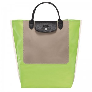 Green Light - Canvas Longchamp Cabas M Tote Men Handbag | AU8931FD